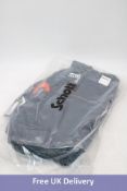Schott Removable Badge Bomber Jacket, Navy, Size M