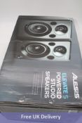 Alesis Elevate 5 MKII 2x40W Powered Desktop Studio Speakers, Black. Box damaged