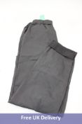 Aftershock London Relaxed Fit Magic Drawstring Trousers, Charcoal, Size M/L