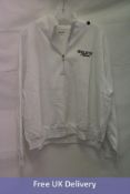 Two Hollister California Half Zip Sweater, White, 2x Size XL