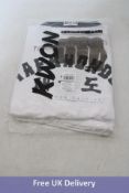 Kwon Taekwondo Uniform Revolution WT Recognized, White/Black Collar, Size 4 (180cm)