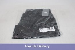 Three pairs New Balance Men's Core Run 7 Inch Shorts, Black, Size L