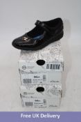 Five pairs Clarks Kids Relda Sea Shoes, Black Patent, UK 1.5