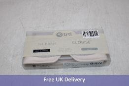Trtl Glimpse Sleep Mask, Cream/Grey