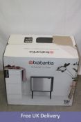 Brabantia Bo 23 Litre Touch Top Bin, Platinum. Box damaged