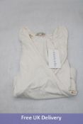 Sisterly Tribe Soft Ballet Wrap Top, Off White, Size M