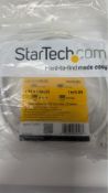 Two StarTech 1m CAT6 Ethernet Cable, White, CAT 6 Gigabit Ethernet