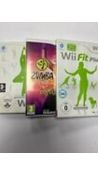 Three Wii Games to include 1x WiiFit, 1x WiiFit Plus and 1x Zumba Fitness