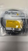 Three StarTech 1m CAT6 Ethernet Cable, Black, CAT 6