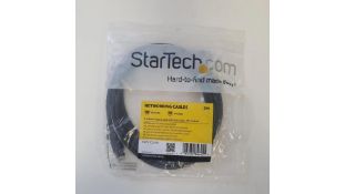 Three StarTech 2m CAT6 Ethernet Cable, Black, CAT 6 Gigabit Ethernet