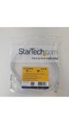 Three StarTech 1m CAT6 Ethernet Cable, White, CAT 6 Gigabit Ethernet
