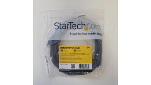 Three StarTech 3m CAT6 Ethernet Cable, Black, CAT 6 Gigabit Ethernet
