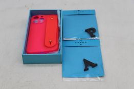 Chaos TPU 13 Pro Max Hand Hug Phone Case, Pink, for iPhone and 1x Sliding P Letter and 1x Sliding A