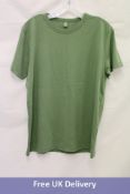 Six Bamboo T-Shirts, Green, Sizes M