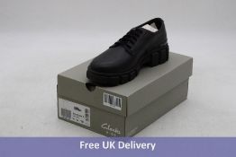 Clarks Children's Evyn Lace Leather Shoes, Black, UK 6. Box damaged