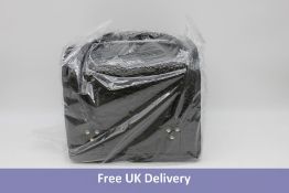 Joligrace Travel Makeup Hamper with Shoulder Strap, Black, 30x24.5x25.5cm