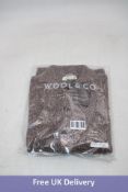 Wool and Co Italy Cardigan, Brown/Beige, Size L
