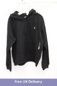 Ralph Lauren Logo Pull Over Hoodie, Black, Size XXL