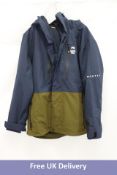 Montec Fawk Snowboard Jacket, Dark Blue/Fatigue, Size XL