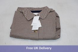Bonpoint A Line Four Button Houndstooth Coat, Beige, Size M