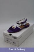 Geox D New Eraklia 15 Sandals, Purple, UK 5