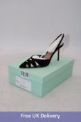 Aquazzura Peak Slingback 85 Shoes, Black, Size 41