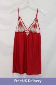 Lise Charmel Eblouissant Eros Baby Doll, Red, Size 40