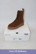 Geox D Elidea Suede Boots, Dark Camel, UK 6. Box damaged