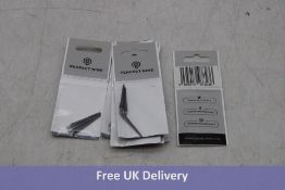 Ten Sets Perfect Nine Darts Alpha Points, Black, 28MM