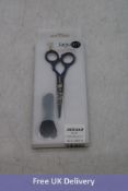 Jaguar Art Golden Blossom 5.5 Inch Hairdressing Scissors, Dark Blue/Black. OVER 18's ONLY