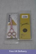 Two Jaguar Pre Style Micro 5.5 Inch Hairdressing Scissors, Pink. OVER 18's ONLY
