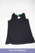United Colours of Benetton Basic Spring Vest, Black, Size M