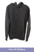 Two Earth Positive Hoodie, Black, Sizes 1x XS, 1x S