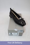 Clarks Ubree 15 Poppy Shoes, Black Combi Leather, UK 4