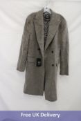 Hugo Boss X Beckham Alpaca-Blend Coat, Grey, Size 50