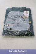 Carhartt Half Zip American Stript Sweatshirt, Malachite, Size M