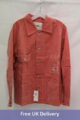 Mr Porter Railroad Organic Cotton Denim Jacket, Dark Pink, Size M