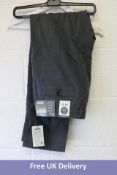 Meyer Men's Moden Fit New York Trousers, Grey, W36/L32
