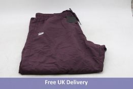 Patta Basic Nylon W2 Track Bottoms, Plum, Size L