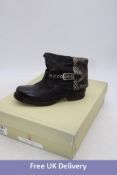 A.S. 98 Leather Ankle Boots, Black, EU 42. Box damaged