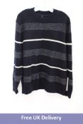 Lululemon Relaxed Fit Knitted Jumper, Blue/White, Size M