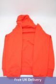 Ami De Coeur Embroidered Hoodie, Orange, Size XXL, Slightly Dirty