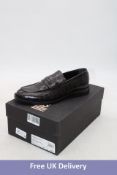 Roberto Cavalli Men's American Dakar Loafer, Black, Size 41.5