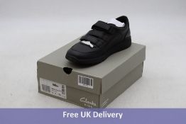 Clarks Children's Daze Step 2 Leather Shoes, Black, UK 6. Box damaged