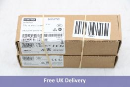Two Siemens SIMATIC 40-pin Screw Contact Front Connector, 6ES73921AM000AA0