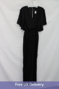 Maje Pachela Jump Suit, Black, Size 38