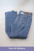 Levi's High Rise Slim Straight Jeans, Blue, Size W33, L32