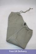 Velour Garments Joggers, Olive, Size S