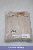Balibaris 1/4 Zip Nate Jumper, Navy, Size L