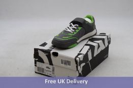 Clarks Children's Cica Star Flex Trainers, Grey/Green, UK 6. Box damaged